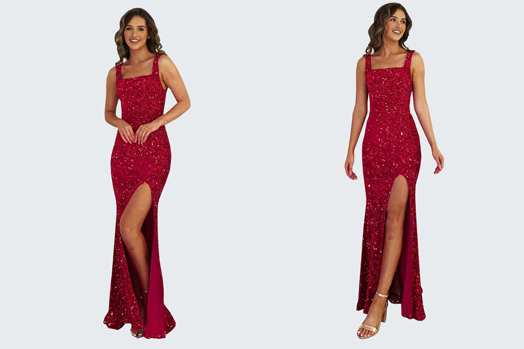 Lantejoulas Veludo Vestidos de Festa Acessíveis