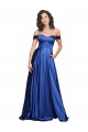 Azul Real Linha A Amor Comboio Varredela Vestidos de Madrinha / Vestidos de Noite / Vestidos de Festa Acessíveis