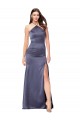 Lombar Crepúsculo Sereia Cabeçada Comprimento Chão Vestidos de Madrinha / Vestidos de Noite / Vestidos de Festa Acessíveis