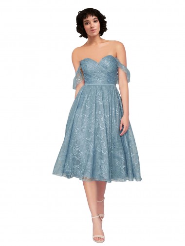 Buraco da fechadura Linha A Amor Comprimento Joelho Vestidos de Madrinha / Vestidos de Cocktail / Vestidos de Homecoming Acessíveis