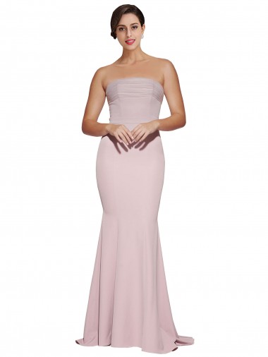 Lombar Malva Bainha Sem alças Comboio Varredela Vestidos de Madrinha / Vestidos de Noite / Vestidos de Festa Acessíveis