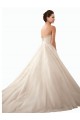 Marfim Vestido de Baile Amor Comboio Capela Vestido de Noiva Acessíveis