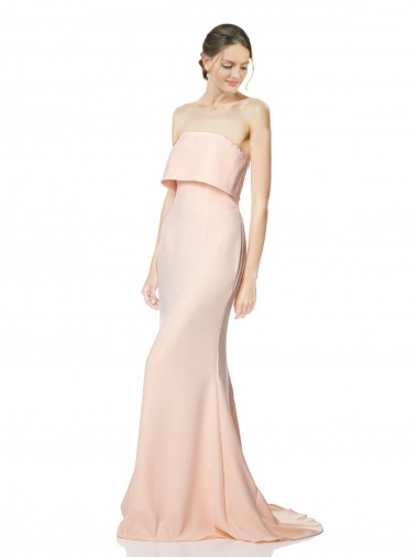 Nu Sereia Decote Alto Comprimento Chão Vestidos de Madrinha / Vestidos de Noite / Vestidos de Festa Acessíveis