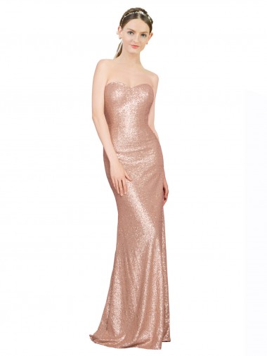 Lombar Ouro Rosa Linha A Amor Comprimento Chão Vestidos de Madrinha / Vestidos de Noite / Vestidos de Festa Acessíveis