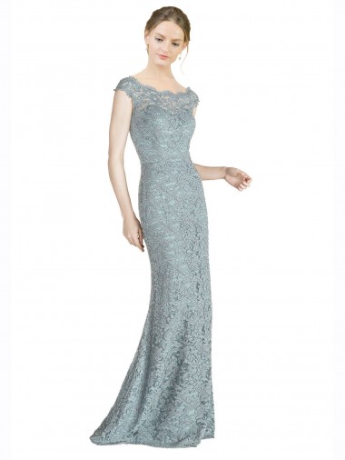 Sereia Fora do Ombro Comprimento Chão Longo Vestidos de Madrinha / Vestidos de Festa Acessíveis